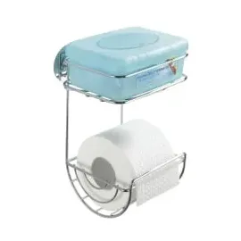 Wenko Toilettenpapierhalter mit Ablage Turbo-Loc