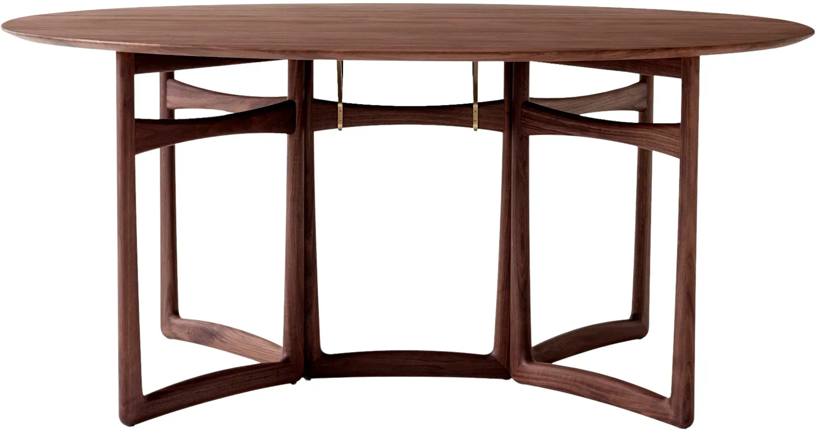 &Tradition Drop Leaf HM6 Esstisch, 163 x 142 cm, walnuss geölt