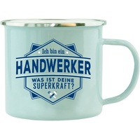 H&H Echter Kerl Emaille-Becher Handwerker