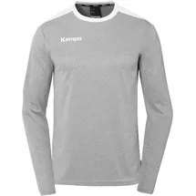 Kempa Emotion 27 langarm Trikot Herren dark grau melange/weiß XXL