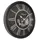 GLOBO Wanduhr 76 cm römisches Ziffernblatt schwarz