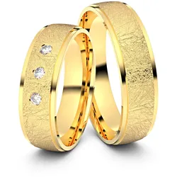 Trauringe Krefeld 925er Silber (gelb-vergoldet) - 6307