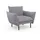 OTTO home Cocktailsessel Stine Polyester 96 x 86 x 86 cm Grau