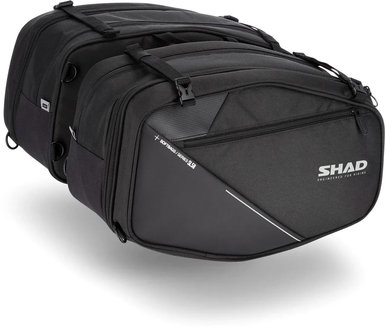 Shad SL58, sacoches de selle - Noir - 46 - 58 L