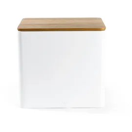 SALTER BW12899WEU7 Toronto Bread Bin White/Wooden, Brotaufbewahrung, Weiss