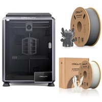 Creality K1C 3D Drucker, mit 2kg Creality Hyper PLA Filament--(Weiß+Grau)