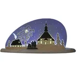 Weigla Schwibbogen Seiffener Kirche 47 x 22 cm