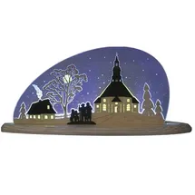 Weigla Schwibbogen Seiffener Kirche 47 x 22 cm