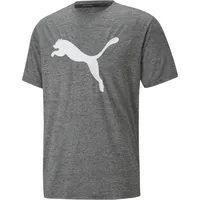 Puma Train FAV Heather CAT Tee T-Stück, Black heather M