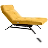 KAWOLA Liege AMERIVA Polyester 80 x 0 x 0 cm Gelb mit Kissen/Kopfteil