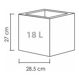 Scheurich C-Cube 240 30 x 30 x 27 cm stony grey