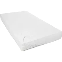 H. G. Hahn Spannbettlaken Jersey 100 x 200 - 100 x 220 cm weiß