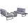 dasmöbelwerk Nairobi Loungeset Aluminium anthrazit/grau
