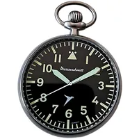 Messerschmitt ME-TAU-2 Taschenuhr im Fliegeruhren-Stil mit Kette