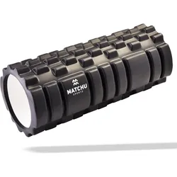 Faszienrolle 33 cm - Massagerolle - Foam Roller 3 in 1 - Schwarz SCHWARZ 33 CM