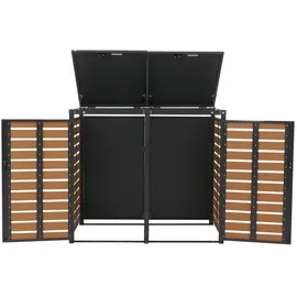 MCW Mülltonnenverkleidung MCW-K14 134 x 84 x 119 cm braun