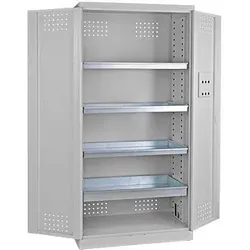 ADB Umweltschrank 40729 lichtgrau 92,0 x 58,0 x 192,0 cm, aufgebaut