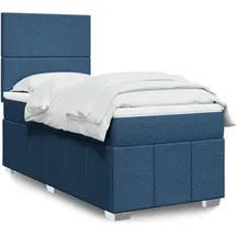vidaXL Boxspringbett 140 x 200 cm Blau
