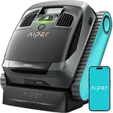 AIPER Scuba X1 Poolroboter mit App, 25200 LPH Mühelose Sauberkeit mit Doppel-Auslass, 3 μm Ultra-Feinfiltersystem, Horizontale Wasserlinienreinigung, Poolsauger Akku Ideal für Eingelassene Pools