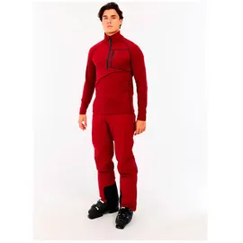 Protest Sweatshirt 1/4 Zip Velvet Red S