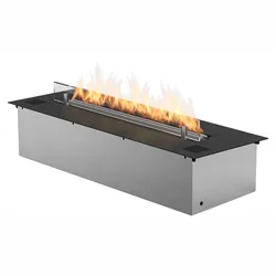 Planika Prime Fire automatischer Ethanol Brenner: 590 mm - mit 2 Glasscheiben