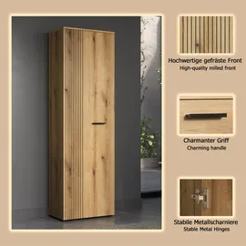 Home Affaire Garderobenschrank Amrum 60x36x196 cm braun