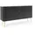 Deine Möbel 24 Kommode 168 x 87 x 39 cm Weiß/Schwarz/Beige/Gold