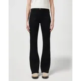 Wrangler Flare Jeans mit High Waist in Schwarz-W27 / L34