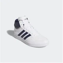adidas Hoops 4.0 Mid Cloud White / Dark Blue / Grey Two 44