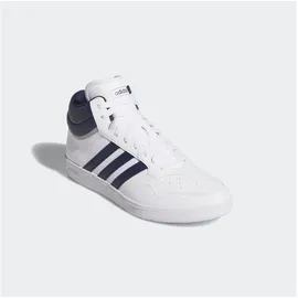 adidas Hoops 4.0 Mid Cloud White / Dark Blue / Grey Two 44