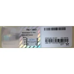 Microsoft Windows 11 Pro Lizenz OEM Original COA Sticker Aufkleber