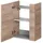 Fackelmann Waschbeckenunterschrank SBC 44 x 60 x 24,3 cm Braun