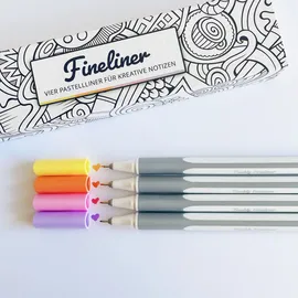 teachly Fineliner Pastell Summer 4er Set