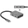 DeLock USB 10 Gbps 4 Port USB Type-C Hub mit USB Type-C - Schwarz/Grau