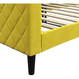 vidaXL Tagesbett Gelb 90x200 cm Samt