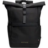 Tommy Hilfiger TH Monotype Rolltop Backpack black