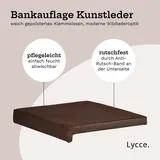 lycce Klemmkissen / Sitzkissen mit 1 Leiste, Wildlederoptik
