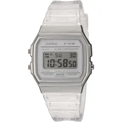 Chronograph, transparent, CASIO TIMELESS COLLECTION, Armbanduhren, Damen, Quarzuhr, Armbanduhr,Herren,Damen,Jugendliche, Digitaluhr,Resinarmband