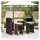 vidaXL Gartenstuhl 44 x 84 x 36 cm braun 4 St.
