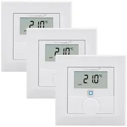 HOMEMATIC IP Smart-Home-Steuerelement "Wandthermostat mit Luftfeuchtigkeitssensor 3er Set", weiß, B:22cm H:14cm T:30cm, Smart-Home-Stationen