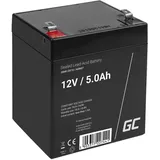 GreenCell Green Cell® AGM 12V 5Ah Akku VRLA Blei-Batterie Bleiakku Ersatzakku Gelakku Akkubatterie Zyklenfest Unbemannt Spielzeug, Elektro Spielzeug| Alarm...
