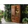 Massivmoebel24 Vitrine Toronto 109 x 40 x 202 cm Walnuss