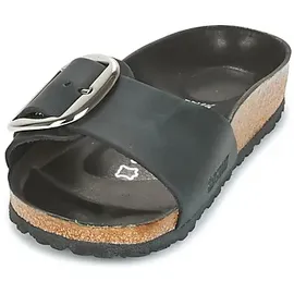 Birkenstock Madrid Big Buckle Nubukleder geölt schmal schwarz 41