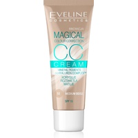 Eveline Cosmetics Magical Color Correction CC Multifunktionale Foundation, 30 ml, Nr. 52 Medium Beige