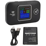 Tragbarer 4G LTE WLAN Router für Unterwegs, 150 Mbit/s High Speed 4G Taschen Mobil Hotspot, Bis zu 10 WLAN Geräte, Stromversorgung über USB, 4G B1/3/7/8/20/38/40/41