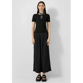 QS Culotte Hose Leinenmix Schwarz 34