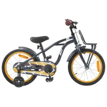 vidaXL Kinderfahrrad 16 Zoll Dunkelgrau