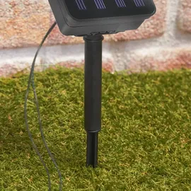 esotec Solar Kugel-Lichterkette Valerie 2m silber / blau wetterfest 103015