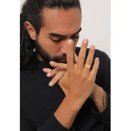 KUZZOI Ring 925 Sterling Silber Siegelring in Gold | Gr.: 64