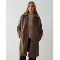 Opus Damen Mantel aus Teddyfell mit Eingrifftaschen Modell Heddy